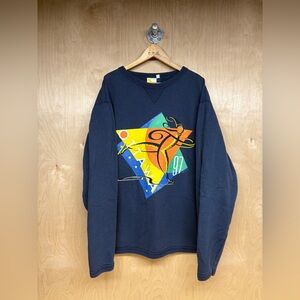 Vintage Ottawa Canal 1997 Skating Graphic Men's Crewneck Sweater